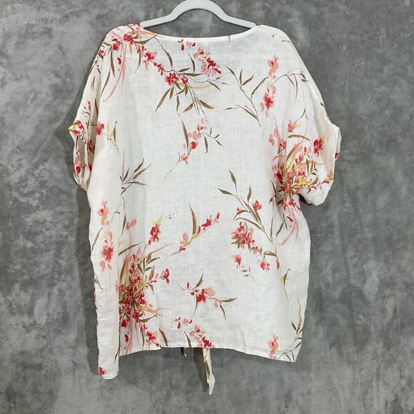 Helga May Tunic Top  Women’s 2XL Linen Minimalist Beach Coastal Boxy - Picture 3 of 10